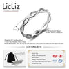 LicLiz 2019 Simple 925 Sterling Silver Chevron V Shape Ring for Women Heart Star Leaf Braided Band Jewelry Joyas de Plata LR0470