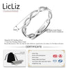 LicLiz 2019 Simple 925 Sterling Silver Chevron V Shape Ring for Women Heart Star Leaf Braided Band Jewelry Joyas de Plata LR0470